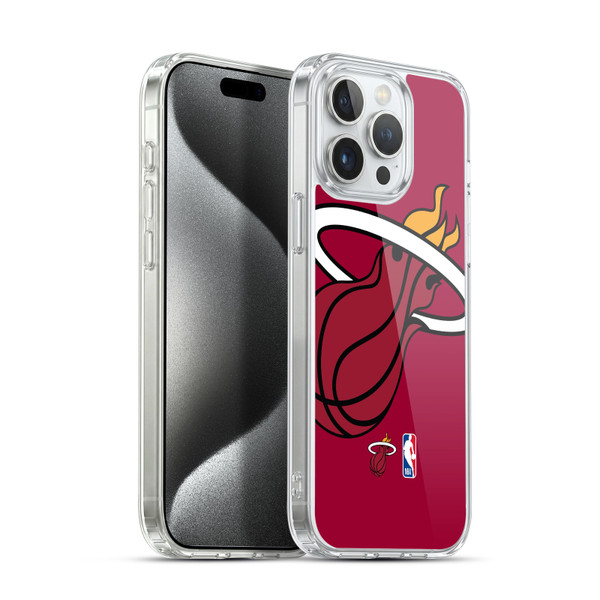 NBA Miami Heat Logo Oversized Soft Gel Case for Apple iPhone 15 Pro Max & MagSafe