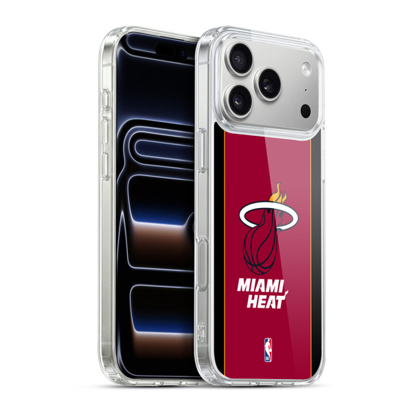 NBA Miami Heat Logo Red Design Soft Gel Case for Apple iPhone 17 Pro Max