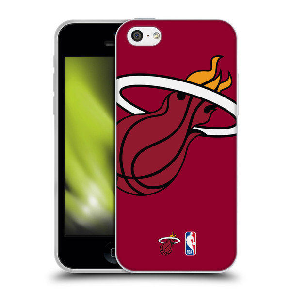 NBA Miami Heat Logo Oversized Soft Gel Case for Apple iPhone 5c
