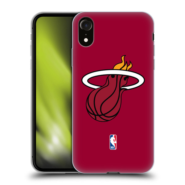 NBA Miami Heat Logo Red Soft Gel Case for Apple iPhone XR