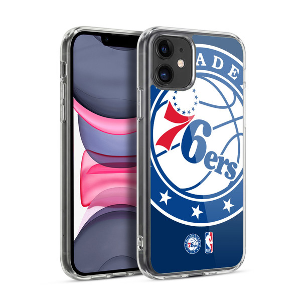 NBA Philadelphia 76ers Logo Oversized Soft Gel Case for Apple iPhone 11