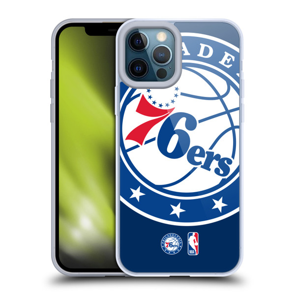 NBA Philadelphia 76ers Logo Oversized Soft Gel Case for Apple iPhone 12 Pro Max & MagSafe