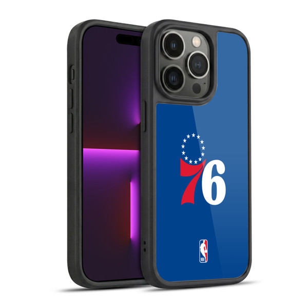 NBA Philadelphia 76ers Logo Blue Gel Armour Case For Apple iPhone 14 Pro