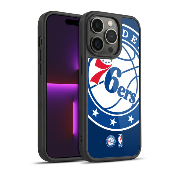 NBA Philadelphia 76ers Logo Oversized Gel Armour Case For Apple iPhone 14 Pro