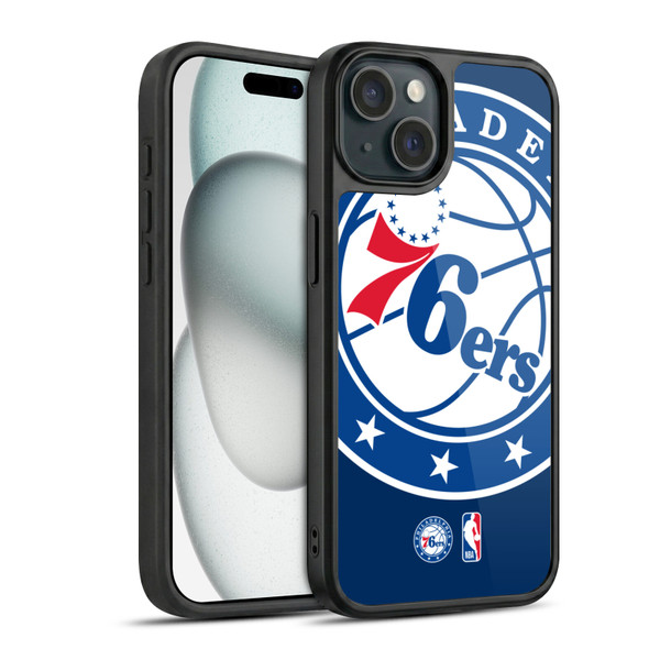NBA Philadelphia 76ers Logo Oversized Gel Armour Case For Apple iPhone 15