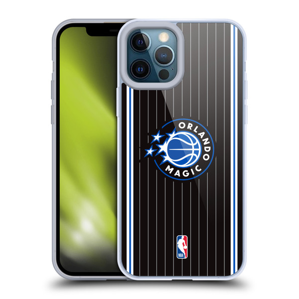 NBA Orlando Magic Logo Black Design Soft Gel Case for Apple iPhone 12 Pro Max & MagSafe