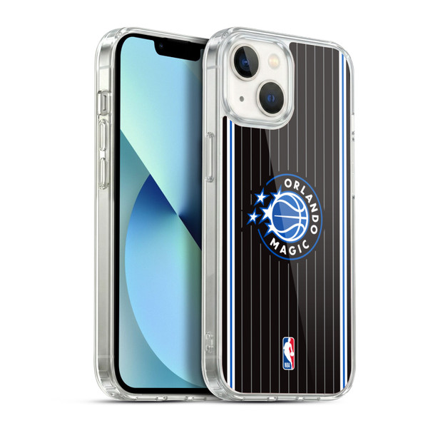 NBA Orlando Magic Logo Black Design Soft Gel Case for Apple iPhone 13