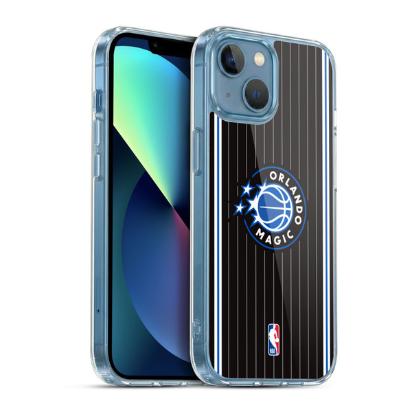 NBA Orlando Magic Logo Black Design Soft Gel Case for Apple iPhone 13 Mini & MagSafe