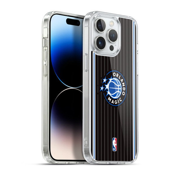 NBA Orlando Magic Logo Black Design Soft Gel Case for Apple iPhone 13 Pro Max & MagSafe