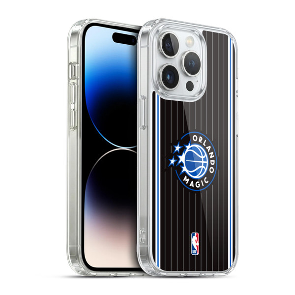NBA Orlando Magic Logo Black Design Soft Gel Case for Apple iPhone 13 Pro & MagSafe