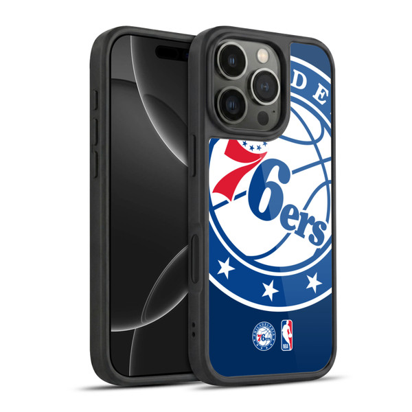 NBA Philadelphia 76ers Logo Oversized Gel Armour Case For Apple iPhone 16 Pro