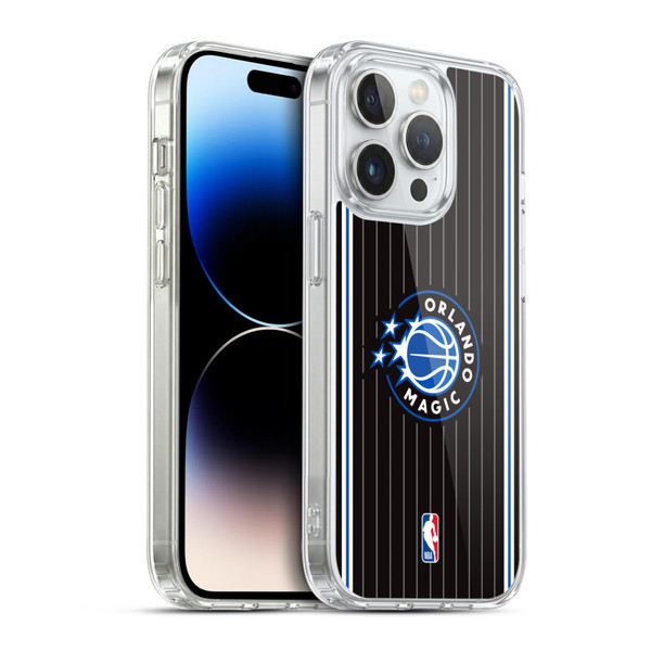 NBA Orlando Magic Logo Black Design Soft Gel Case for Apple iPhone 14 Pro & MagSafe