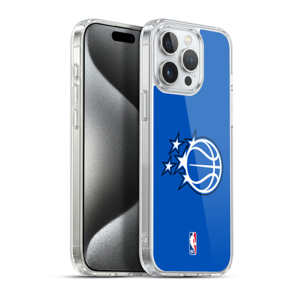 NBA Orlando Magic Logo Blue Soft Gel Case for Apple iPhone 15 Pro Max & MagSafe