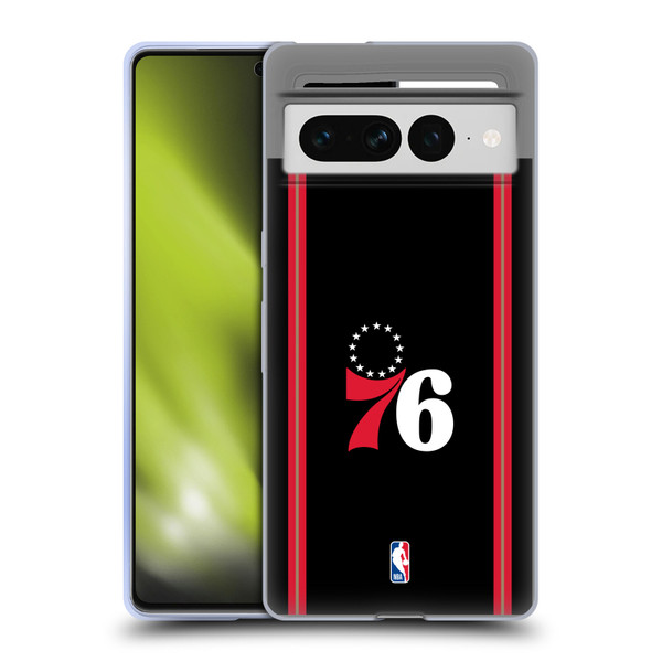 NBA Philadelphia 76ers Logo Retro Design Soft Gel Case for Google Pixel 7 Pro