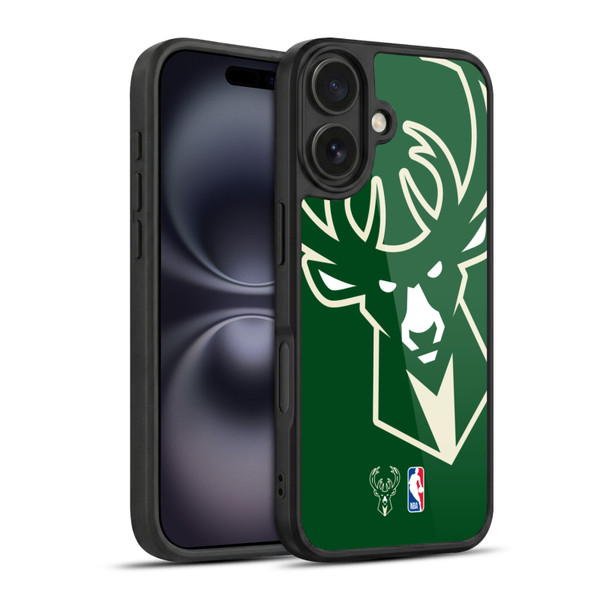 NBA Milwaukee Bucks Logo Oversized Gel Armour Case For Apple iPhone 16