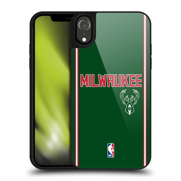 NBA Milwaukee Bucks Logo Retro Design Gel Armour Case For Apple iPhone XR