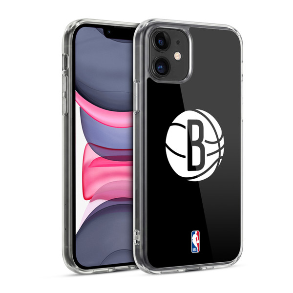 NBA Brooklyn Nets Logo Black Soft Gel Case for Apple iPhone 11