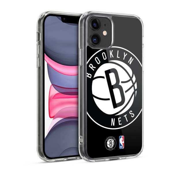 NBA Brooklyn Nets Logo Oversized Soft Gel Case for Apple iPhone 11