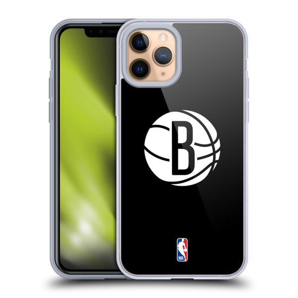 NBA Brooklyn Nets Logo Black Soft Gel Case for Apple iPhone 11 Pro & MagSafe