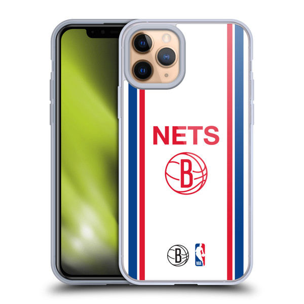 NBA Brooklyn Nets Logo Retro Design Soft Gel Case for Apple iPhone 11 Pro & MagSafe