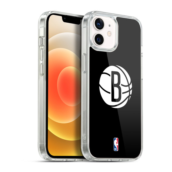NBA Brooklyn Nets Logo Black Soft Gel Case for Apple iPhone 12 / iPhone 12 Pro & MagSafe