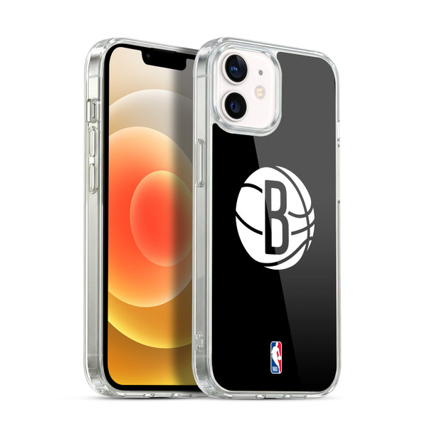 NBA Brooklyn Nets Logo Black Soft Gel Case for Apple iPhone 12 / iPhone 12 Pro & MagSafe