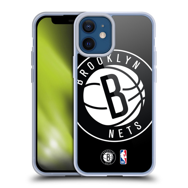 NBA Brooklyn Nets Logo Oversized Soft Gel Case for Apple iPhone 12 Mini & MagSafe