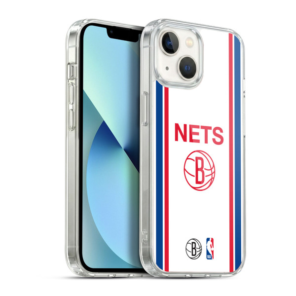 NBA Brooklyn Nets Logo Retro Design Soft Gel Case for Apple iPhone 13