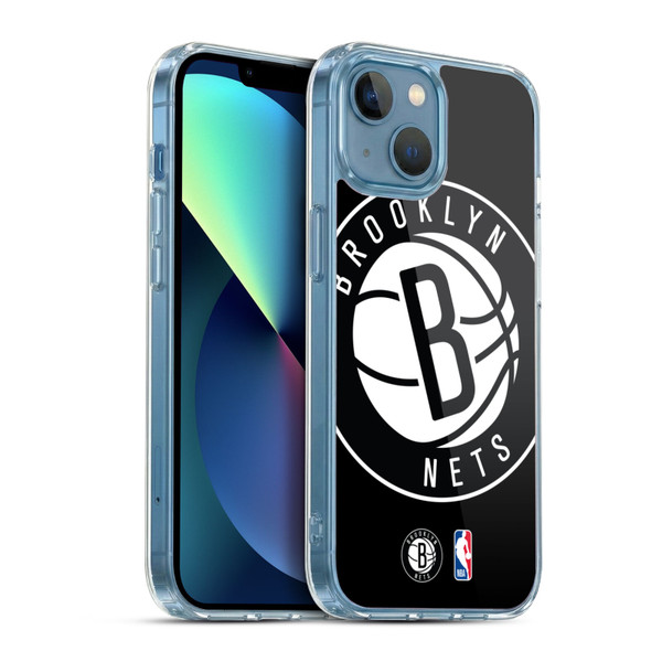 NBA Brooklyn Nets Logo Oversized Soft Gel Case for Apple iPhone 13 Mini & MagSafe