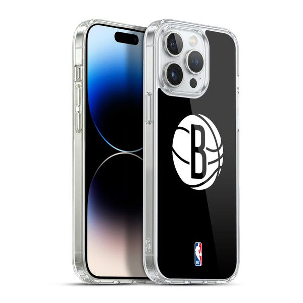 NBA Brooklyn Nets Logo Black Soft Gel Case for Apple iPhone 13 Pro Max & MagSafe