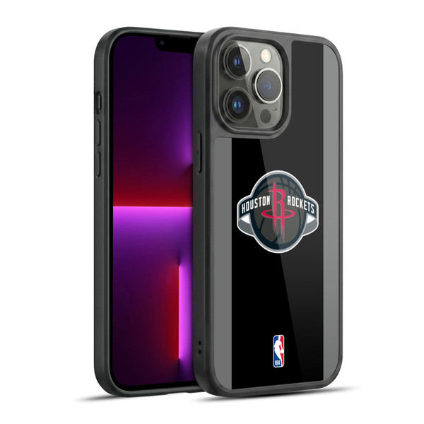 NBA Houston Rockets Logo Black Design Gel Armour Case For Apple iPhone 13 Pro Max