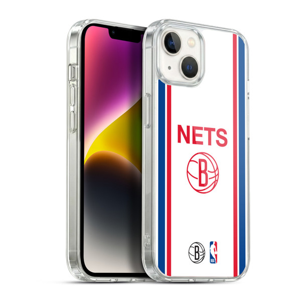 NBA Brooklyn Nets Logo Retro Design Soft Gel Case for Apple iPhone 14 Plus & MagSafe
