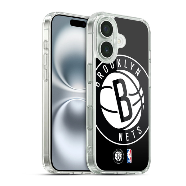 NBA Brooklyn Nets Logo Oversized Soft Gel Case for Apple iPhone 16 & MagSafe
