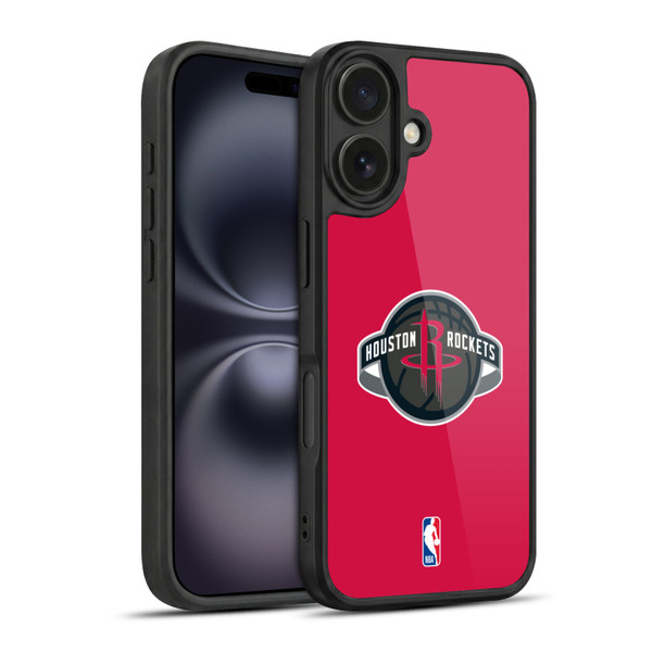 NBA Houston Rockets Logo Red Gel Armour Case For Apple iPhone 16