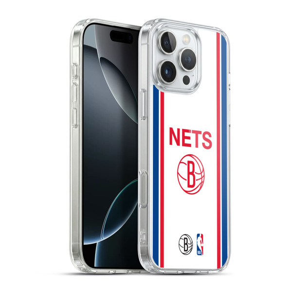 NBA Brooklyn Nets Logo Retro Design Soft Gel Case for Apple iPhone 16 Pro Max & MagSafe