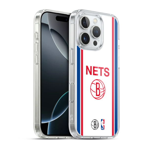 NBA Brooklyn Nets Logo Retro Design Soft Gel Case for Apple iPhone 16 Pro & MagSafe