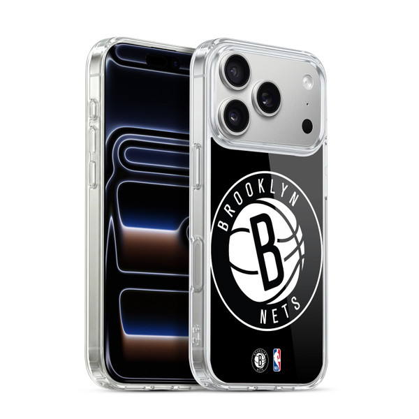 NBA Brooklyn Nets Logo Oversized Soft Gel Case for Apple iPhone 17 Pro