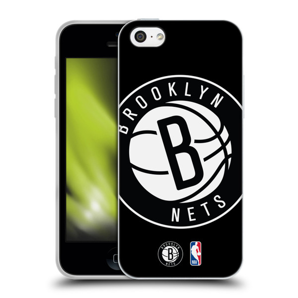 NBA Brooklyn Nets Logo Oversized Soft Gel Case for Apple iPhone 5c