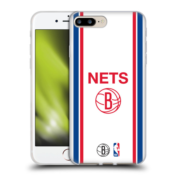 NBA Brooklyn Nets Logo Retro Design Soft Gel Case for Apple iPhone 7 Plus / iPhone 8 Plus & MagSafe