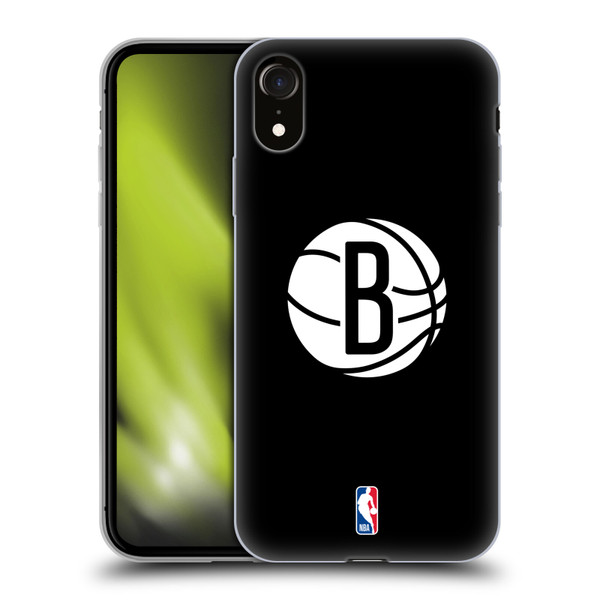 NBA Brooklyn Nets Logo Black Soft Gel Case for Apple iPhone XR