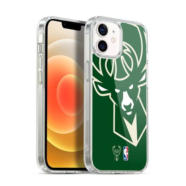 NBA Milwaukee Bucks Logo Oversized Soft Gel Case for Apple iPhone 12 / iPhone 12 Pro & MagSafe