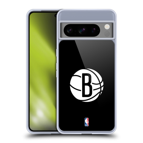NBA Brooklyn Nets Logo Black Soft Gel Case for Google Pixel 8 Pro