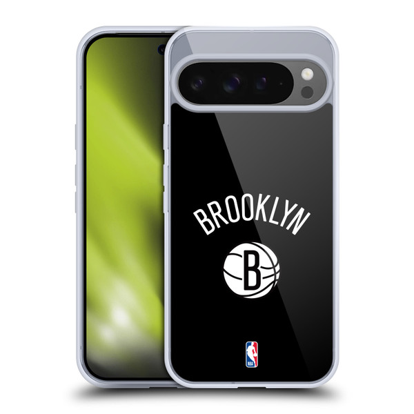 NBA Brooklyn Nets Logo Black Design Soft Gel Case for Google Pixel 9 Pro XL