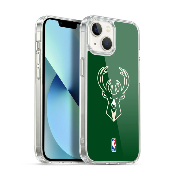 NBA Milwaukee Bucks Logo Green Soft Gel Case for Apple iPhone 13