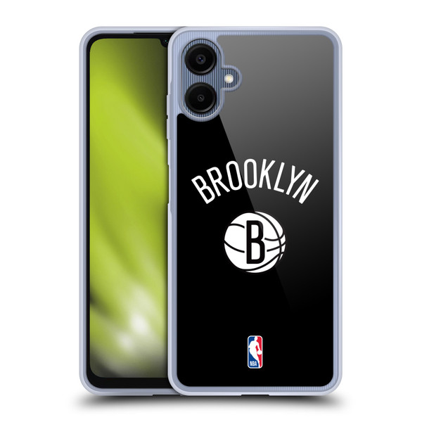 NBA Brooklyn Nets Logo Black Design Soft Gel Case for Samsung Galaxy A06 4G / 5G