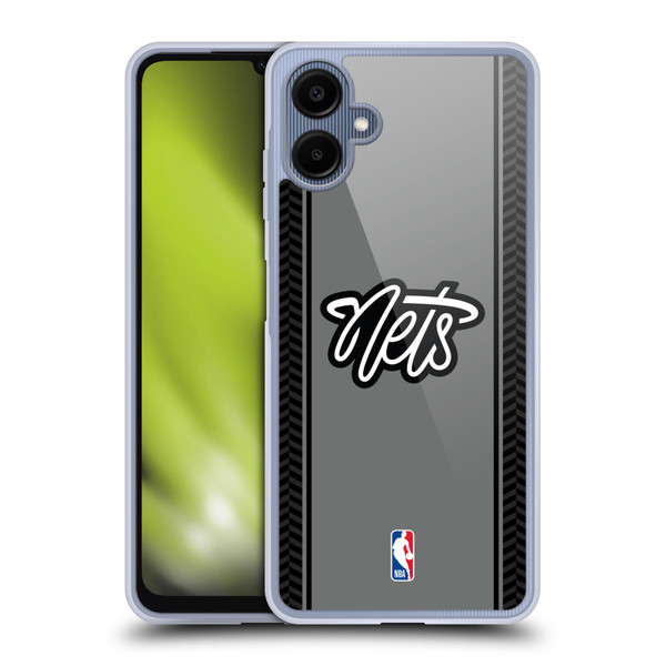 NBA Brooklyn Nets Logo Gray Design Soft Gel Case for Samsung Galaxy A06 4G / 5G