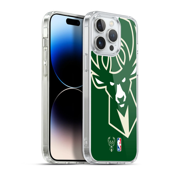 NBA Milwaukee Bucks Logo Oversized Soft Gel Case for Apple iPhone 13 Pro Max & MagSafe