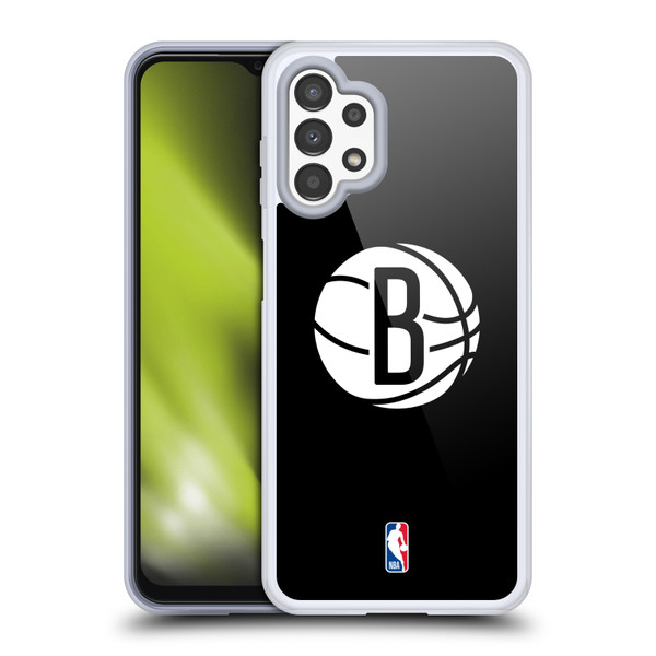 NBA Brooklyn Nets Logo Black Soft Gel Case for Samsung Galaxy A13 (2022)