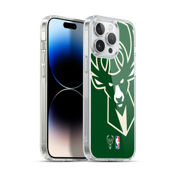 NBA Milwaukee Bucks Logo Oversized Soft Gel Case for Apple iPhone 14 Pro Max & MagSafe