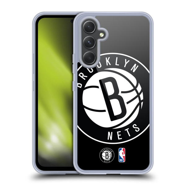 NBA Brooklyn Nets Logo Oversized Soft Gel Case for Samsung Galaxy A54 5G